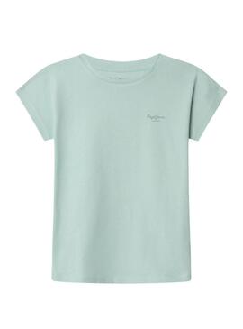 Camisa Pepe Jeans Gigi azul para menina.