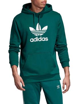 Sweat Adidas Trefoil Hoodie Verde para Homem