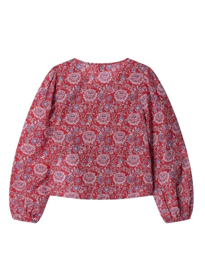 Blusa Pepe Jeans Heidi floral para meninas.