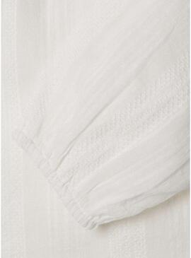 Blusa Pepe Jeans Heather Branca para menina