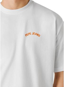 Camisa Pepe Jeans Gideon branca para homem