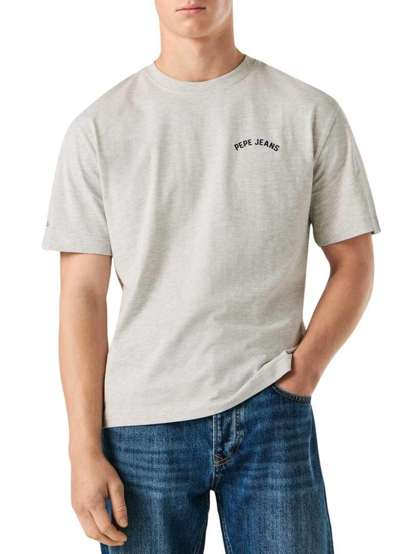 Camiseta Pepe Jeans Gideon cinza para homem.
