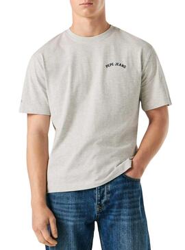 Camiseta Pepe Jeans Gideon cinza para homem.