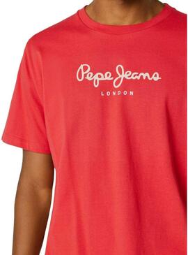 Camiseta Pepe Jeans Eggo vermelha para homem