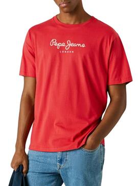 Camiseta Pepe Jeans Eggo vermelha para homem