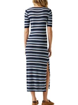 Vestido Pepe Jeans Kimmi listrado azul para mulher