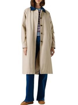 Trench coat Pepe Jeans Fionna bege para mulher