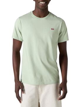 Camisa Levi's Original verde para homem.