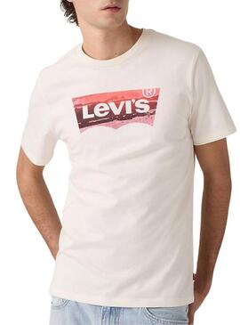 Camiseta Levis Graphic bege para homem