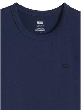 Camiseta Levis Original Tee azul marinho para homens.