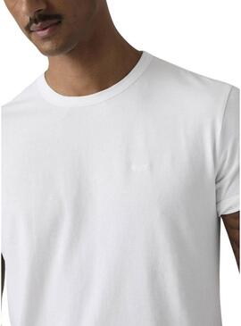 Camiseta Levis Original Tee branca para homem.