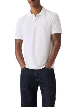 Camisa polo branca original da Levis para homem.