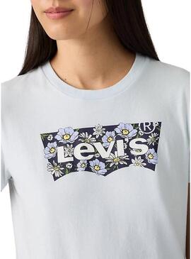 Camiseta Levis The Perfect Tee branca para mulher.