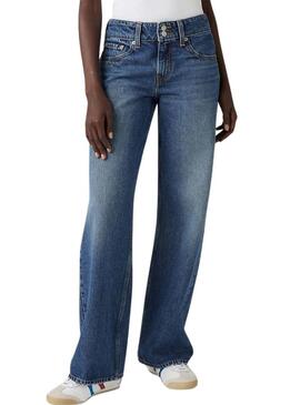 Calça jeans Levis Superlow Loose azul escuro para mulher