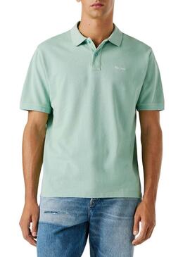 Camisa Pepe Jeans Oscar azul turquesa para homem.