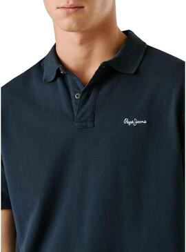 Camisa Polo Pepe Jeans Oscar azul marinho para homem.