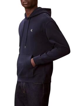 Moletom Calvin Klein Jeans Monograma azul marinho para homem