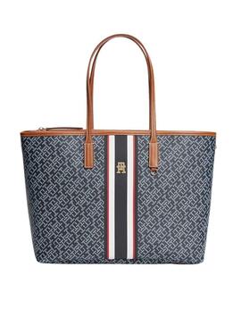 Bolsa Tommy Hilfiger Monoplay azul para mulher.
