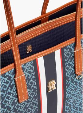 Bolsa Tommy Hilfiger Monoplay azul para mulher.