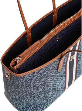 Bolsa Tommy Hilfiger Monoplay azul para mulher.