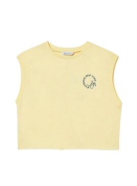 Camiseta regata gráfica Baunilha.