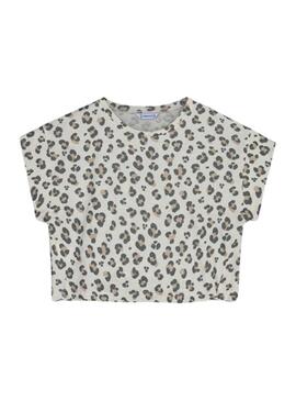 Camiseta Mayoral Animal Print para menina.