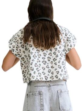 Camiseta Mayoral Animal Print para menina.