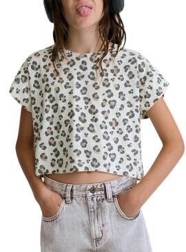 Camiseta Mayoral Animal Print para menina.