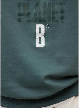 Moletom Ecoalf Bardera verde para homem.