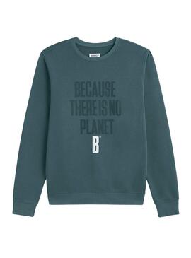 Moletom Ecoalf Bardera verde para homem.