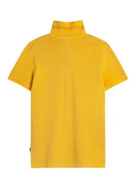 Camisa Polo Ecoalf Tedan amarelo para homem.