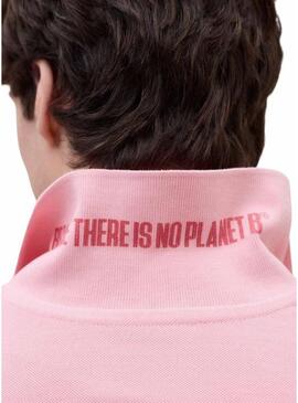 Camisa Polo Ecoalf Tedan rosa para homem