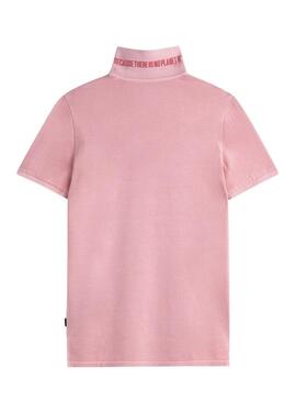 Camisa Polo Ecoalf Tedan rosa para homem