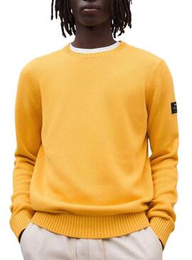 Camisa de mangas compridas Ecoalf Tail amarela para homem.