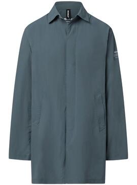 Gabardina Ecoalf Packable Vestal verde para hombreTradução em português: Trench coat Ecoalf Packable Vestal verde para homem