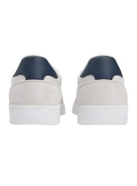 Sapatilhas Tommy Jeans Greenwich textura mista cinza para homem.