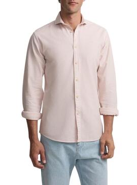 Camisa Silbon Sport coral para homem.