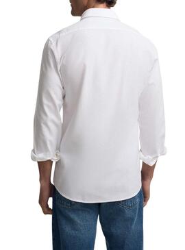Camisa Silbon Sport branca para homem.