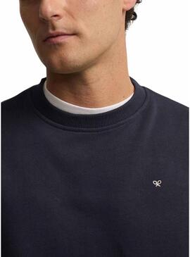 Moletom Silbon Club Saint Tropez azul marinho para homem.