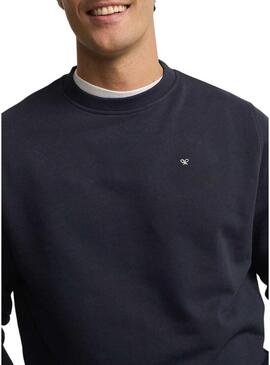 Moletom Silbon Club Saint Tropez azul marinho para homem.