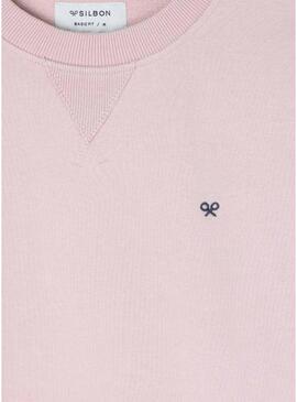 Moletom Silbon Minilogo rosa para homem.