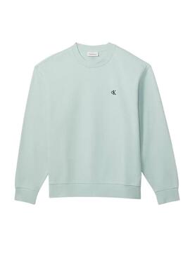 Moletom Calvin Klein Jeans turquesa para homem.