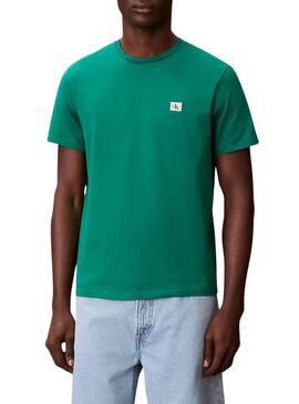 Camiseta Calvin Klein Jeans 30S verde para homem.