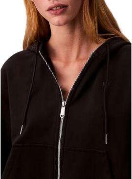 Moletom Calvin Klein Jeans Archive Logo preto para mulher
