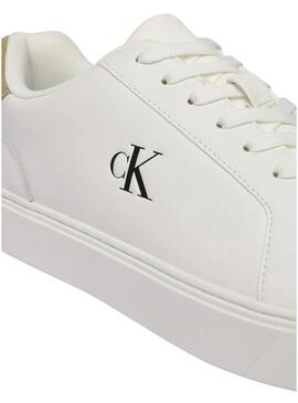 Sapatilhas Calvin Klein Jeans Classic Cupsole branco para homem.