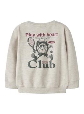 Moletom Name It tênis bege para menino.