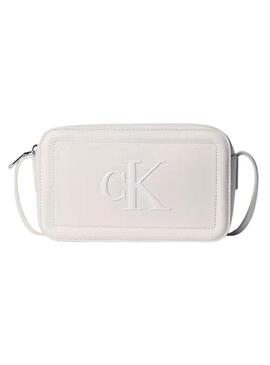 Bolsa Calvin Klein Jeans Bold branca para mulher
