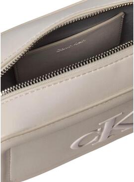 Bolsa Calvin Klein Jeans Bold branca para mulher