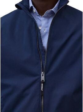 Jaqueta Ecoalf Pikes azul marinho para homem.