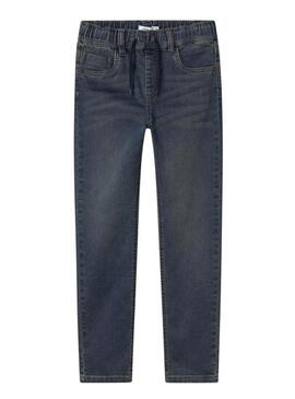 Calça Name It azul escuro para menino.